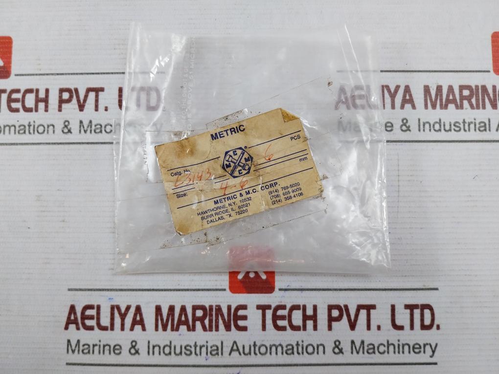 Metric & M.C. L3143 Connector Fitting 4-6 Mm