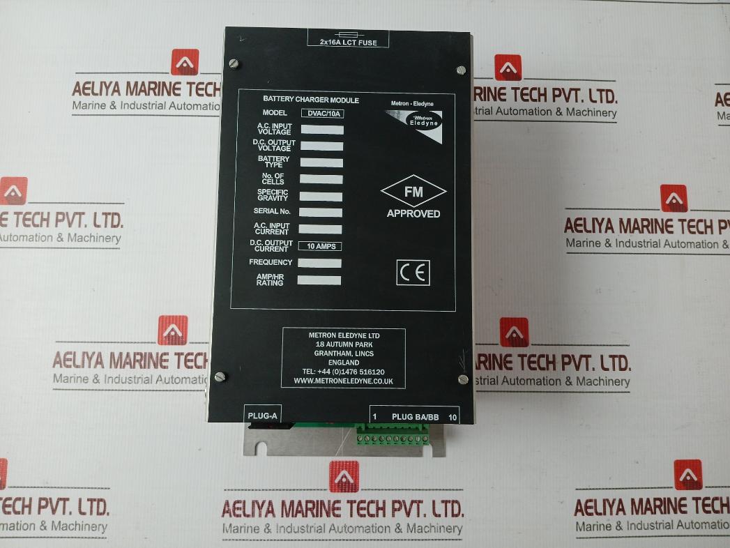 Metron Eledyne Dvac/10A Battery Charger Module E344347