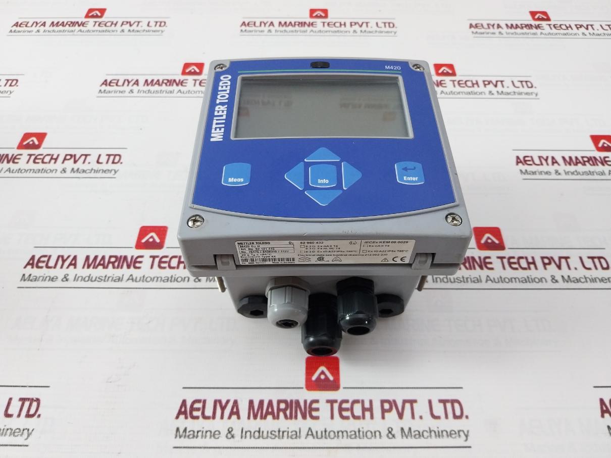 Mettler Toledo M420 O2 H Transmitter 52 121 415 4-20Ma -20 Ta +65°C