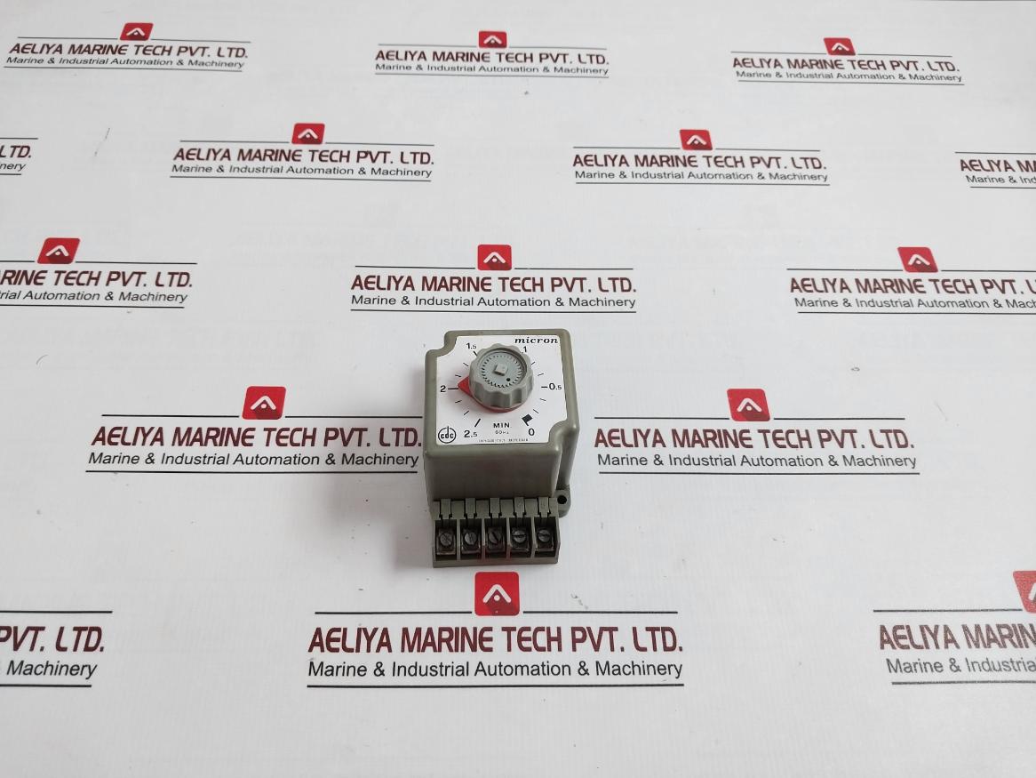 Micron 0411 Timer Delay Relay 110V 60Hz-150Sec 6A-380V~, 0-2.5 Min
