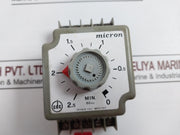 Micron 0411 Timer Delay Relay 110V 60Hz-150Sec 6A-380V~, 0-2.5 Min