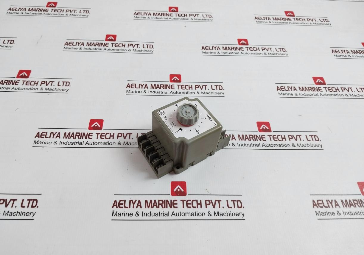 Micron 0411 Timer Delay Relay 110V 60Hz-150Sec 6A-380V~, 0-2.5 Min
