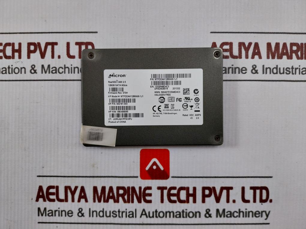 Micron Mtfddak128Mam-1J1 Realssd C400 2.5 Solid State Drive 128Gb Sata 6Gb/S