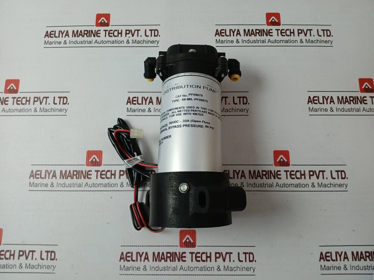 Millipore Pf09075 Distribution Pump 80 Psi/36Vdc/33A
