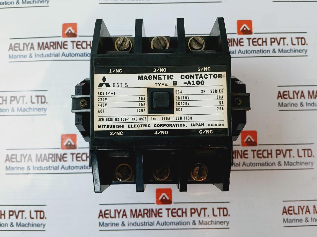 Mitsubishi B-a100 Magnetic Contactor 200-220V 50/60Hz
