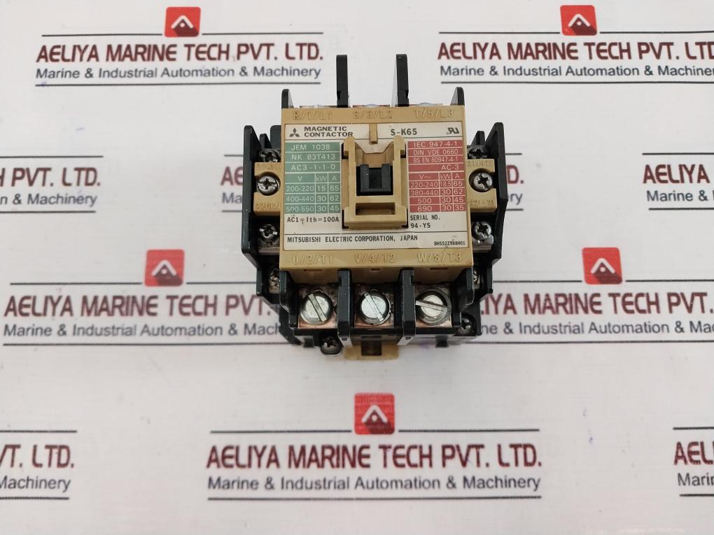 Mitsubishi Electric S-k65 Magnetic Contactor 100-127V 50/60Hz