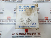 Mitsubishi S-n25 Magnetic Contactor 50A 100-110V 60Hz