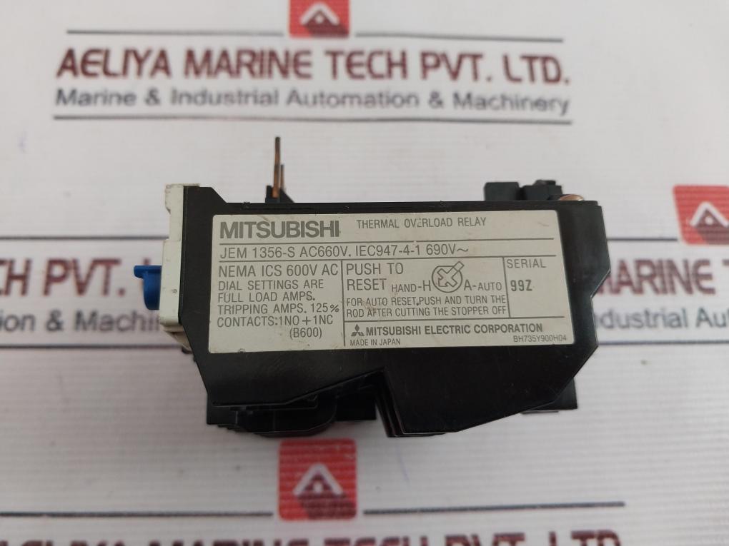 Mitsubishi Th-n20 Thermal Overload Relay 9A 600V – Aeliya Marine