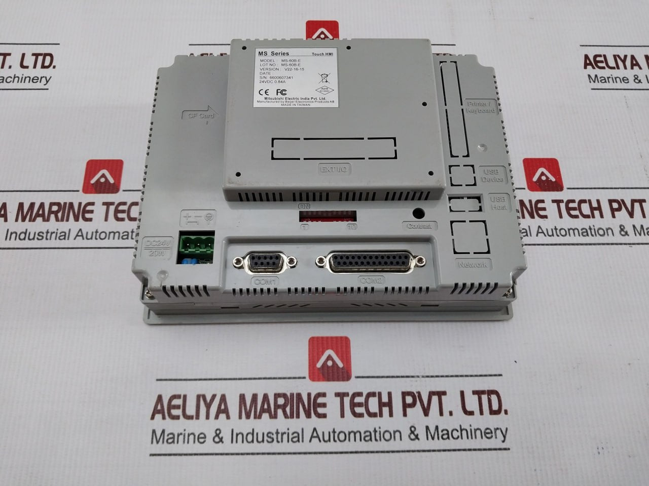 Mitsubishi Electric Ms-60B-e Hmi Display Touch Panel 24Vdc 0.84A (Not Working)