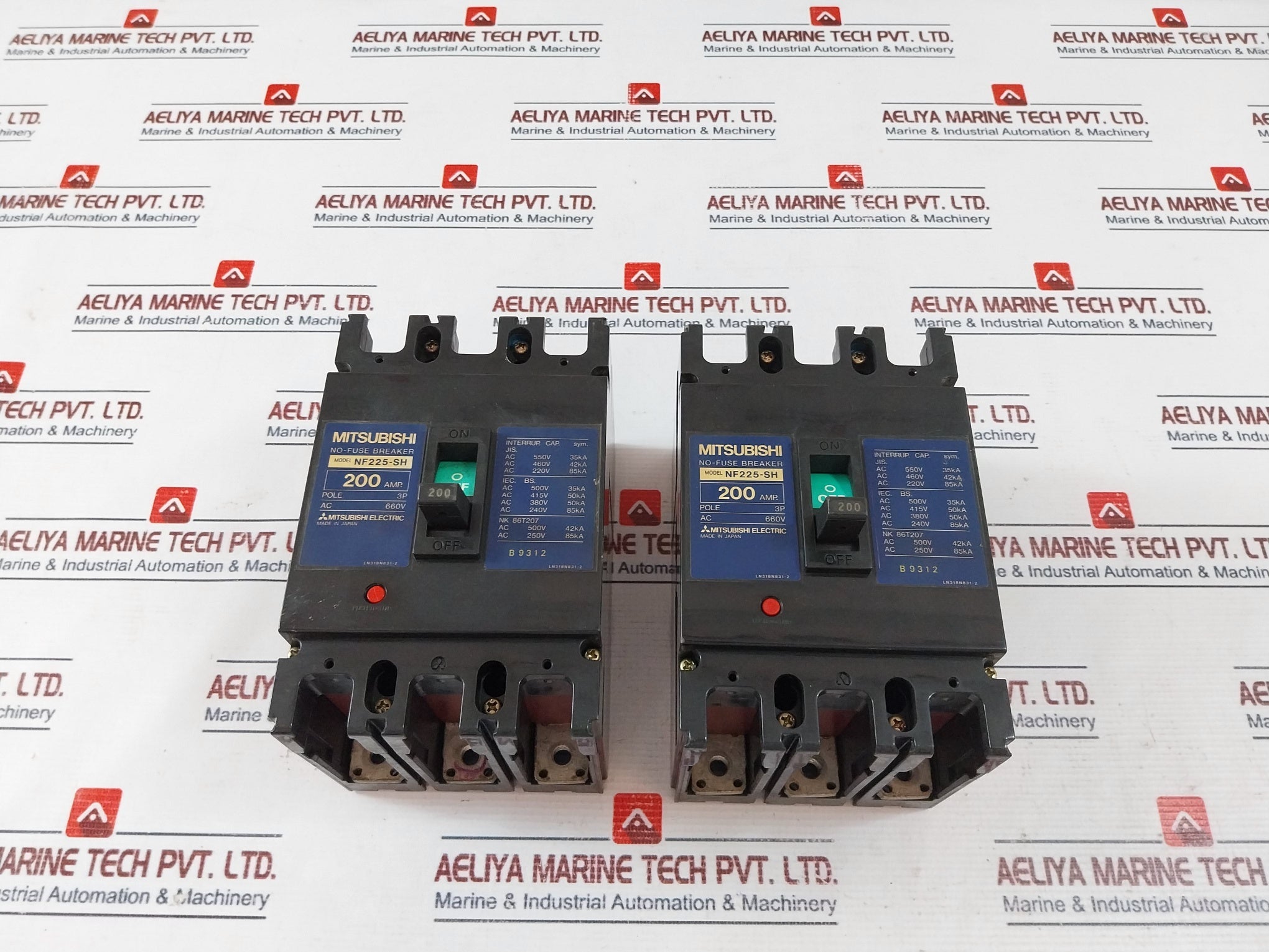 Mitsubishi Electric Nf225-sh No-fuse Breaker 200Amp 660V