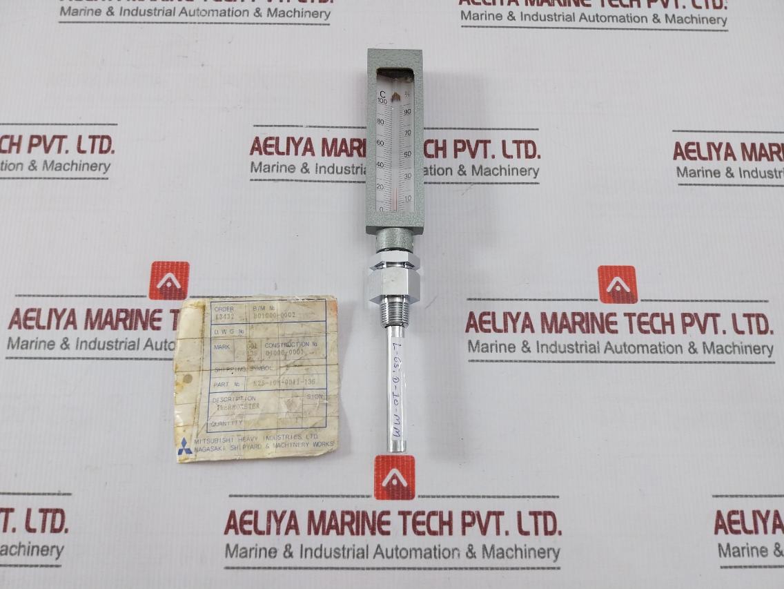 Mitsubishi N25-10M-0011-136 Thermometer L-65, D-10-mm 0-100C