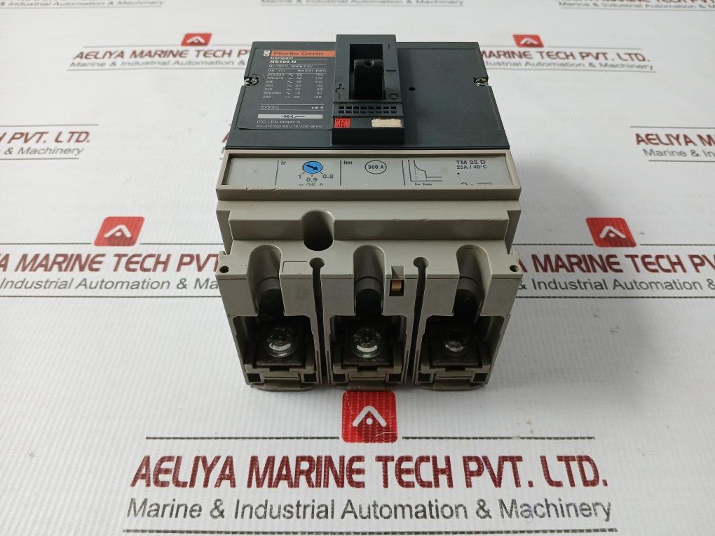 Molded Case Circuit Breaker By Merlin Gerin 750v 50/60hz Ns100 N