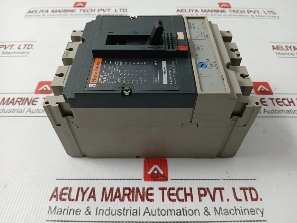 Molded Case Circuit Breaker By Merlin Gerin 750v 50/60hz Ns100 N
