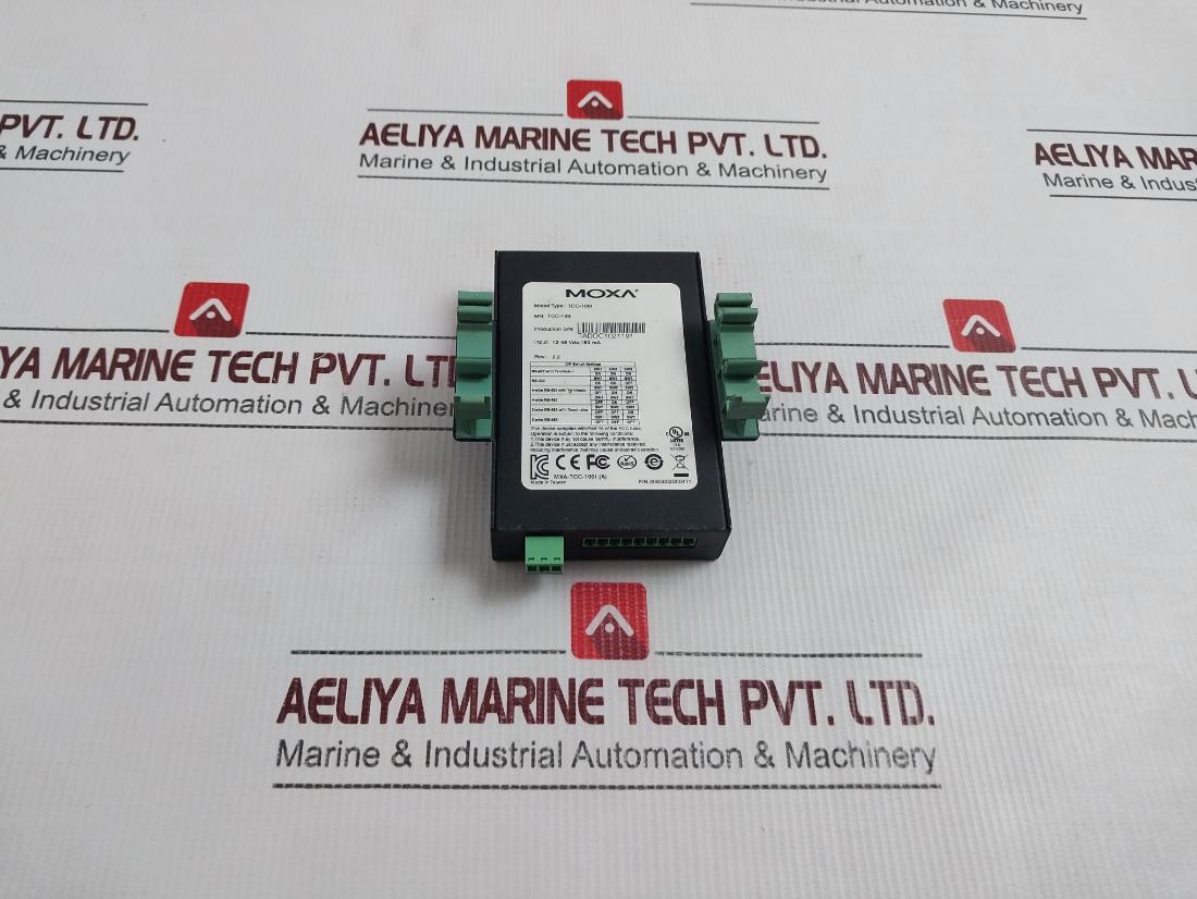 Moxa Tcc-100I Isolated Rs-232 Rs-422/485 Converter 12-48Vdc 150 Ma 3093002000411