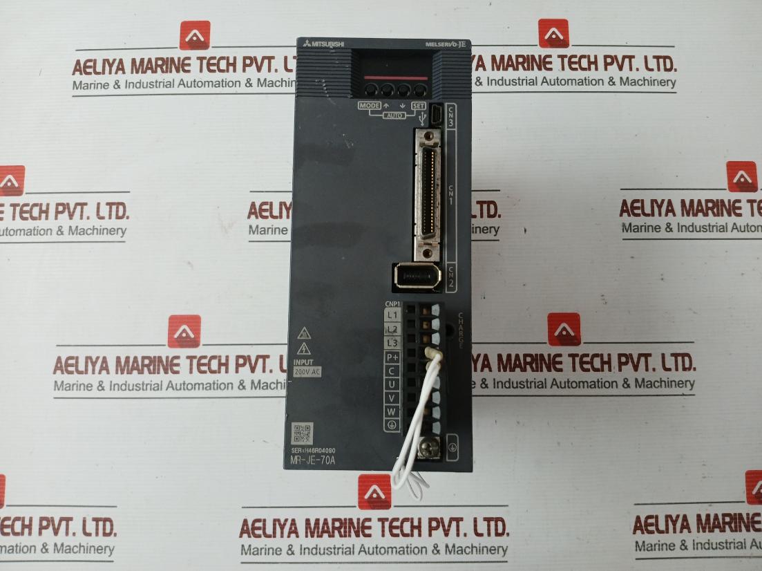 Mr-Je-70a Servo Driver Input: 3ac/Ac200-240v 3.8a/6.5a 50/60hz Ip20 By Mitsubishi