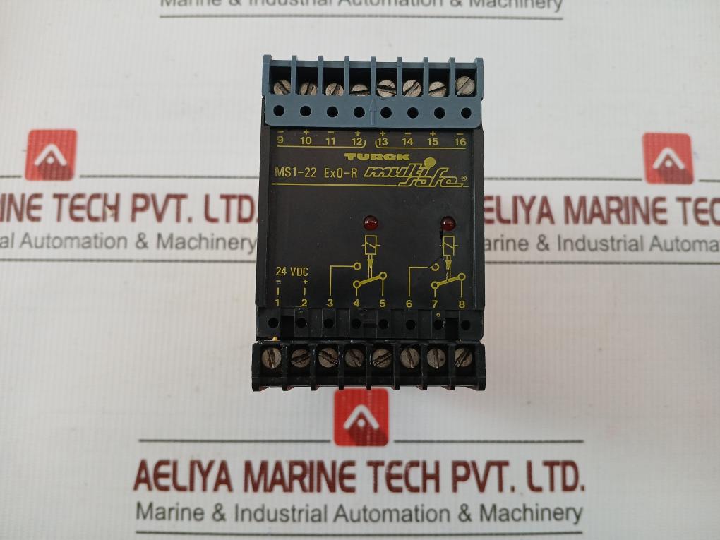 Ms1-22 Ex0-R Isolating Switching Amplifier 24vdc Brand Turck