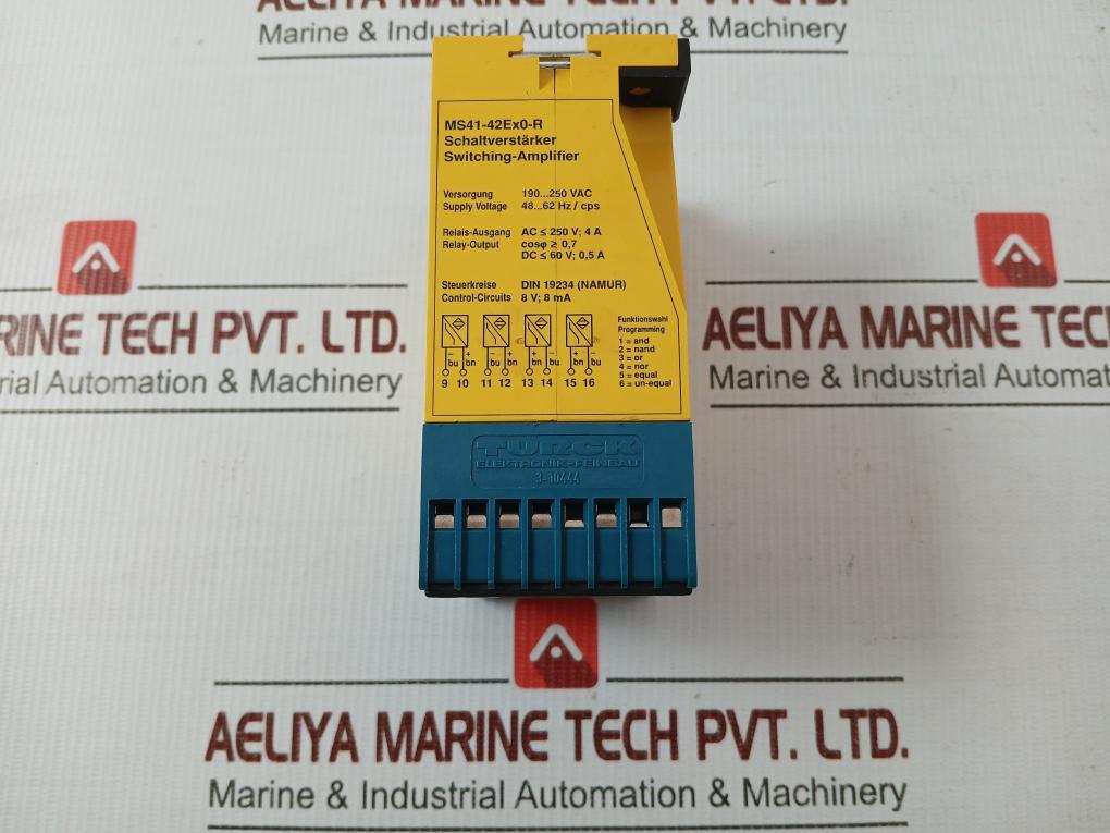 Ms41-42ex0-R Switching Amplifier By Turck 190 To 250vac/50-60hz