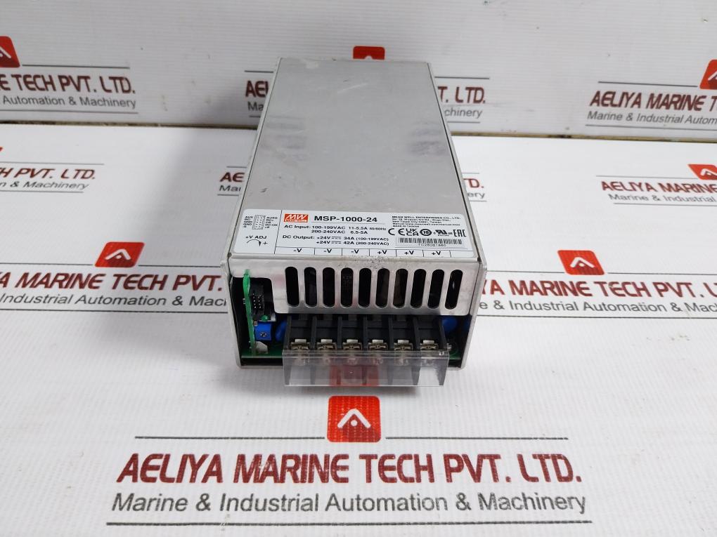 Msp-1000-24 Switching Power Supply 100-240vac 50/60hz By Mean Well