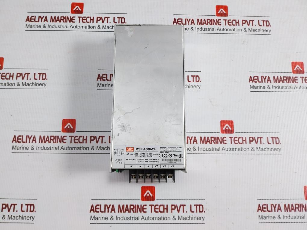 Msp-1000-24 Switching Power Supply 100-240vac 50/60hz By Mean Well