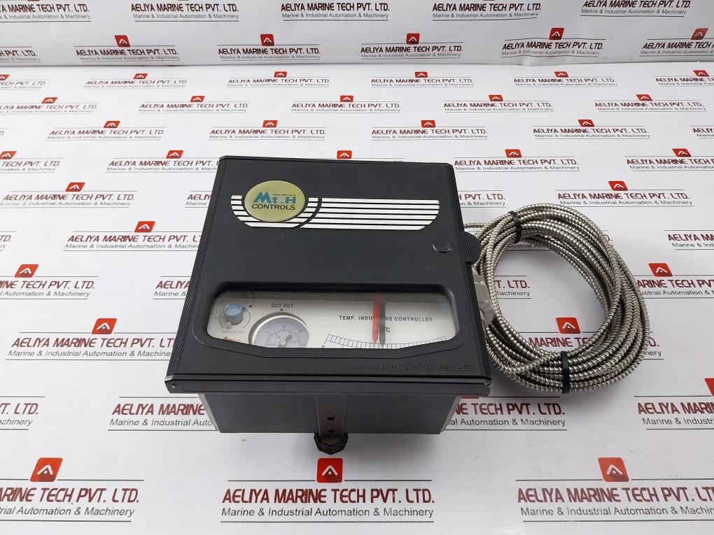 Mt.H Con-t100 Pneumatic/Temperature Indicating Controller W/ 10 Meter Cable 0-30 Psi, 0-2 Bar