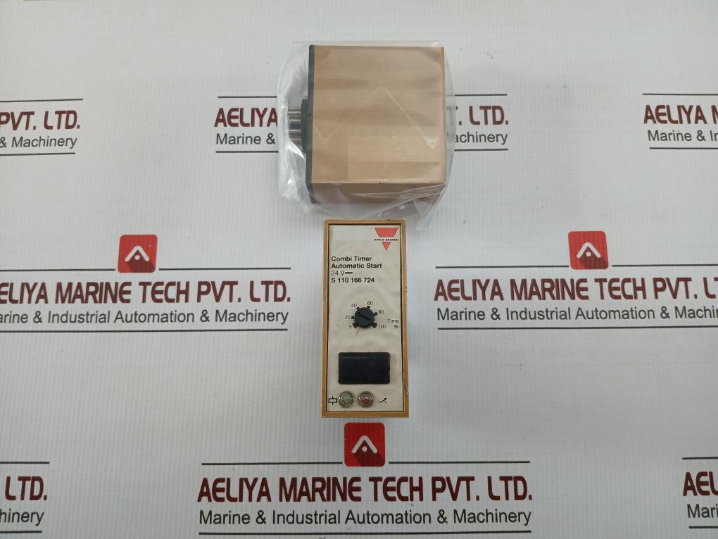 Multifunctional Time Relay 5-100% By Carlo Gavazzi In Used S 110 166 724