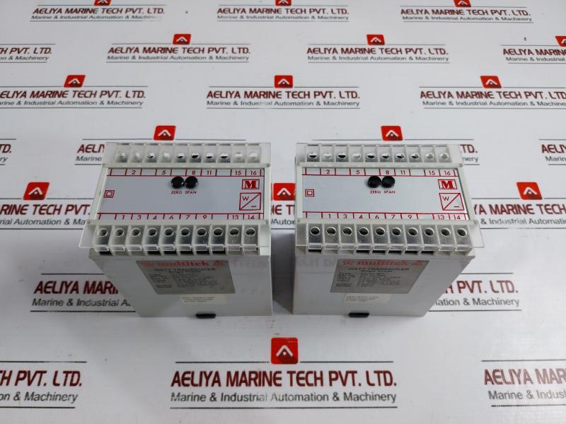 Multitek M100-wa1 Single Phase Watt Transducer Vt 6600/100V Ln Ct 250/1A 1.21A