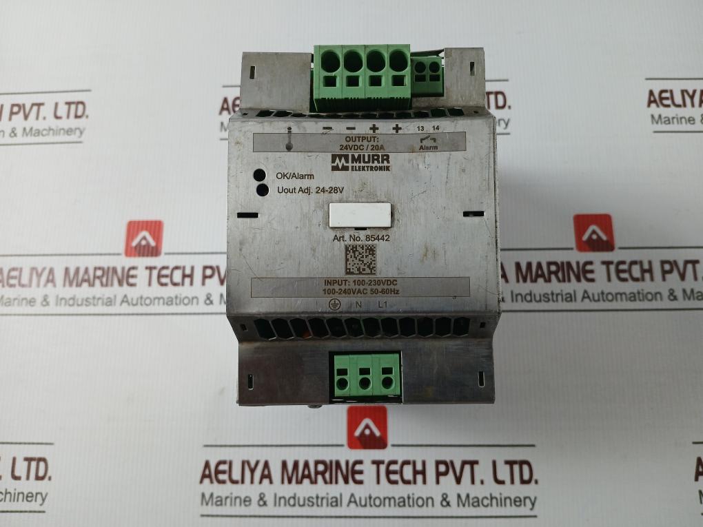 Murr Elektronik 85442 Switched Mode Power Supply Input 100-240Vac Output 24Vdc