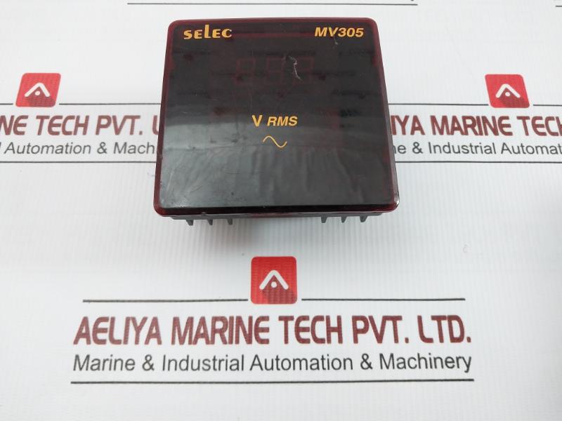 Mv305 Digital Voltmeter By Selec Input-50-480V Ac
