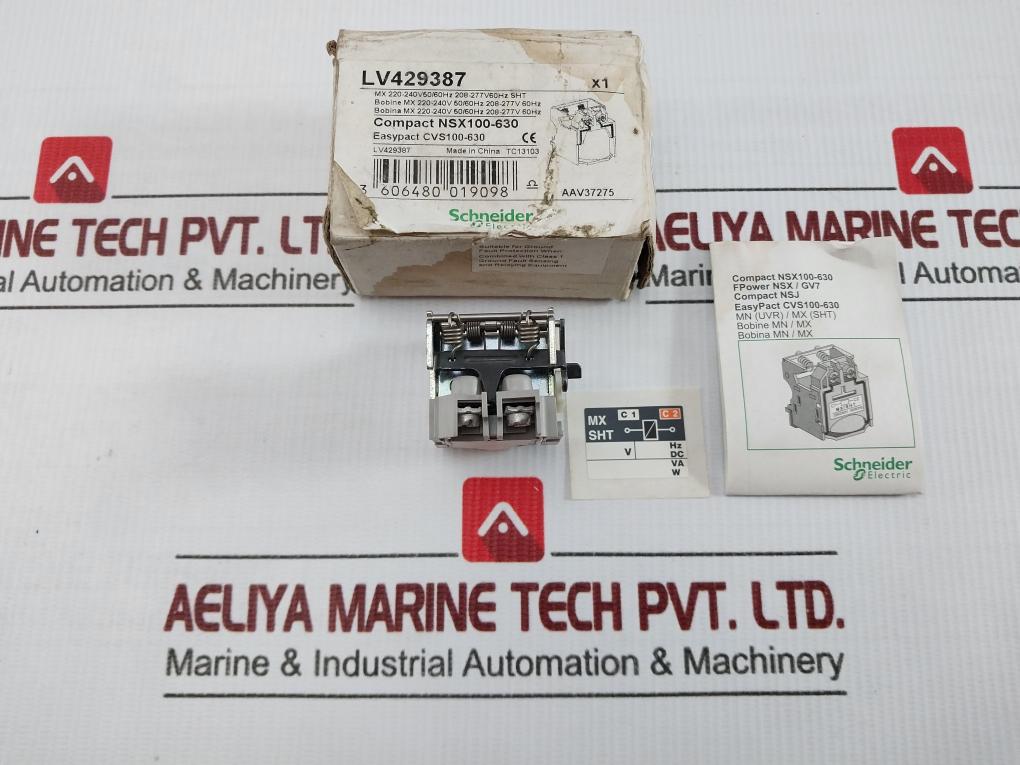 Mx Shunt Trip Release Part No. Lv429387 Schneider Electric 220-240v,50/60hz In New