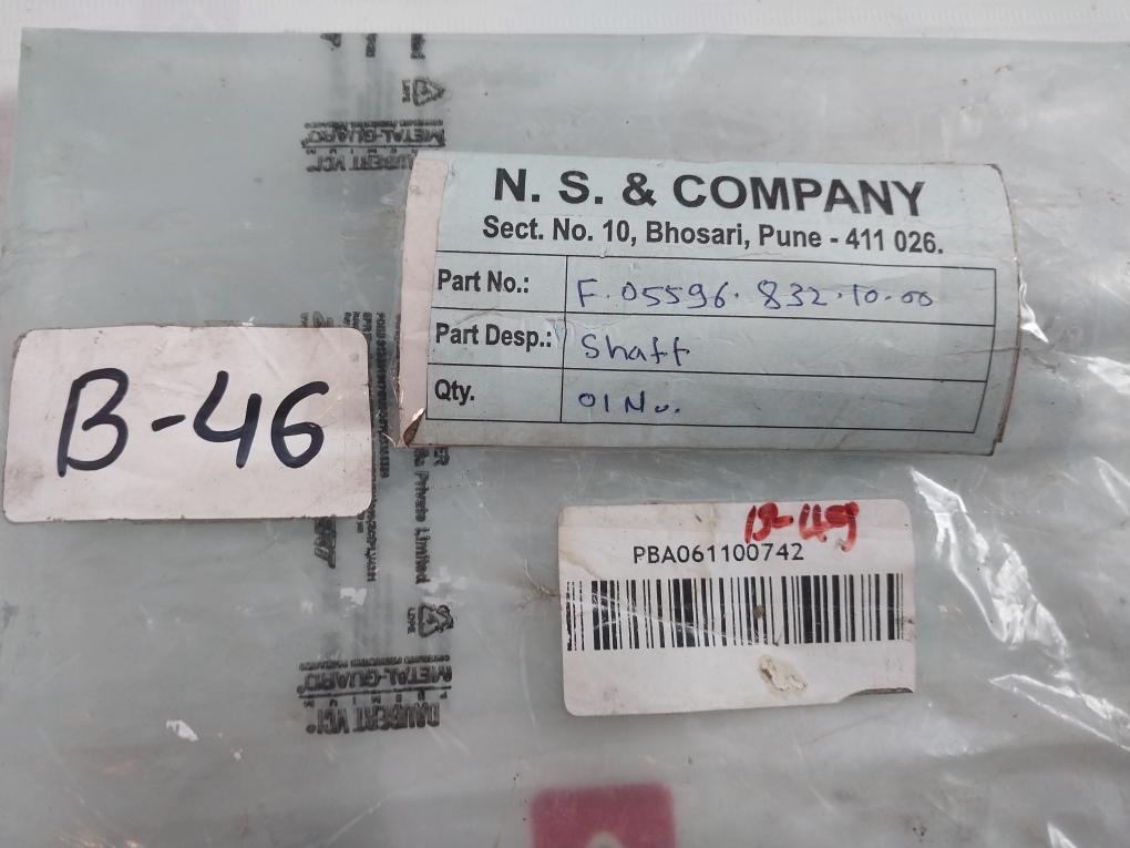 N.S. &amp; Company F.05596.832.10.00 Shaft Pba061100742