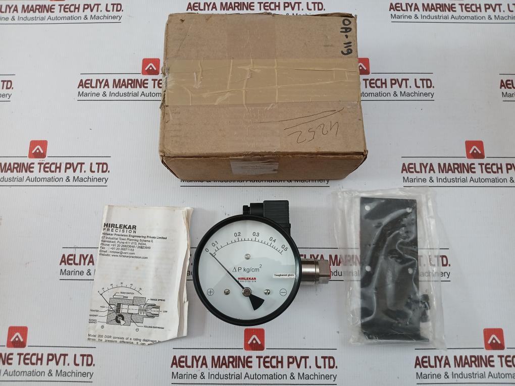 NEW Differential Pressure Gauge HIRLEKAR PRECISION 200 DGR - 1.820 KG