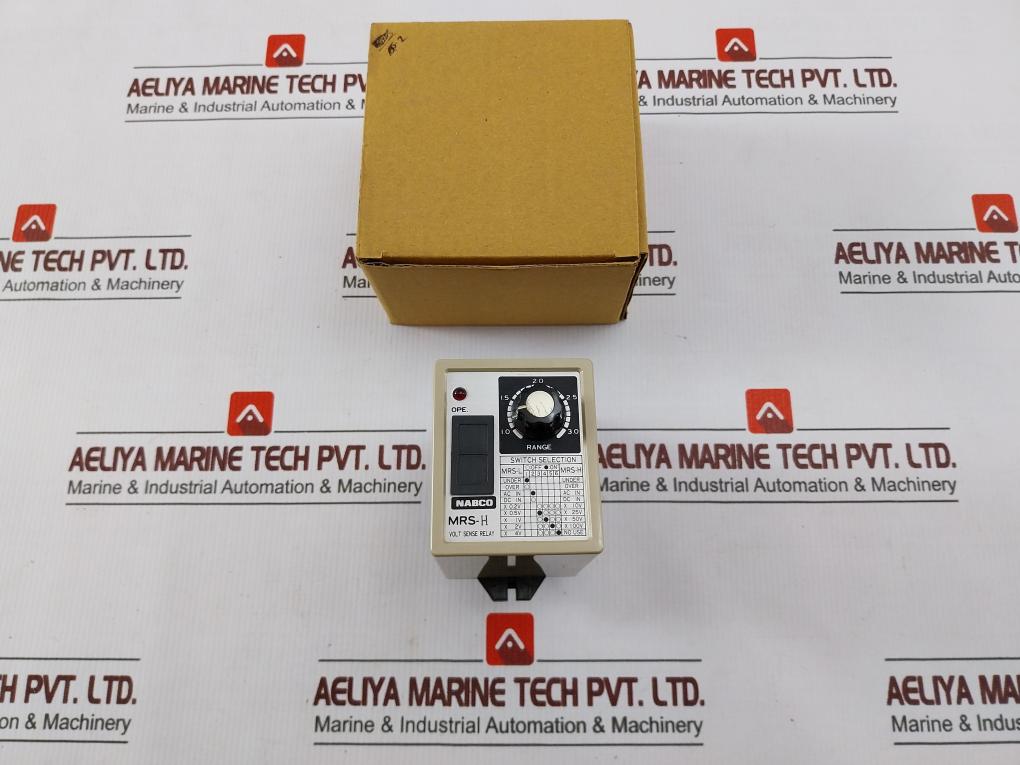 Nabco Mrs-h Volt Sense Relay 24V Dc-1.0 To 3.0