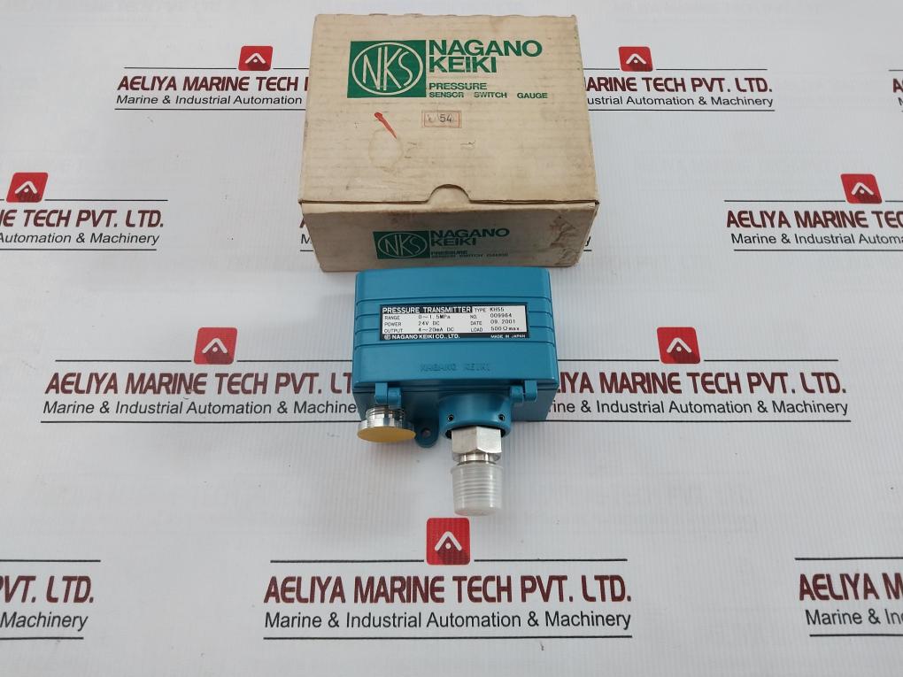 Nagano Keiki  24v Dc Pressure Transmitter Kh55 Max. Press. 1.5 Mpa