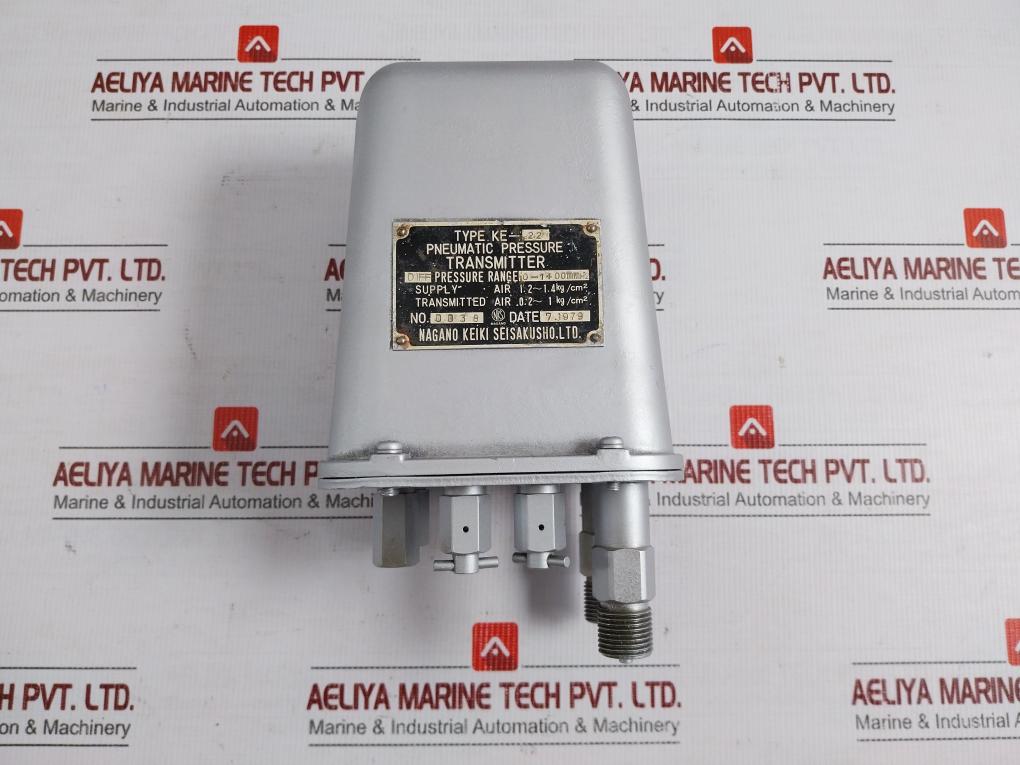 Ke-22 Pneumatic Pressure Transmitter 0.2-1 Kg/Cm2 0-1400 Mmh2o By Nagano Keiki