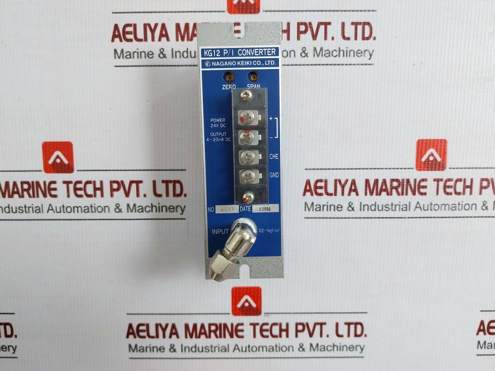 New Kg12 P/I Converter Nagano Keiki 24vdc