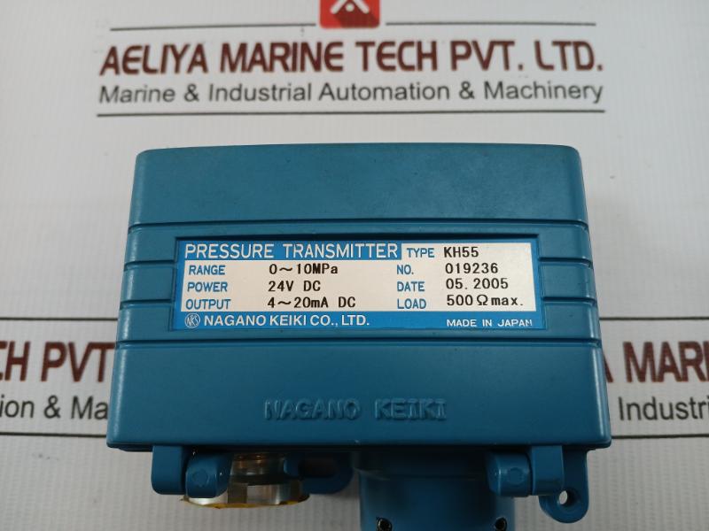 Nagano Keiki Kh55 Pressure Transmitter 24v Dc