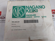 Nagano Keiki Seisakusho Gv42-243 Pressure Sensor Switch Gauge 7873194 0-1 Mpa 69