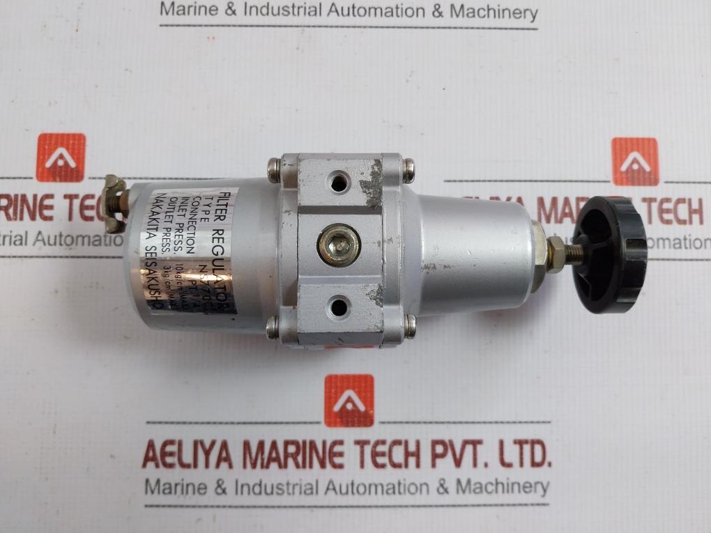 Nakakita Seisakusho Filter Regulator  Inlet Press-10kg/Cm2 (Max) Ns770cl