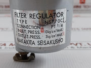 Nakakita Seisakusho Filter Regulator  Inlet Press-10kg/Cm2 (Max) Ns770cl