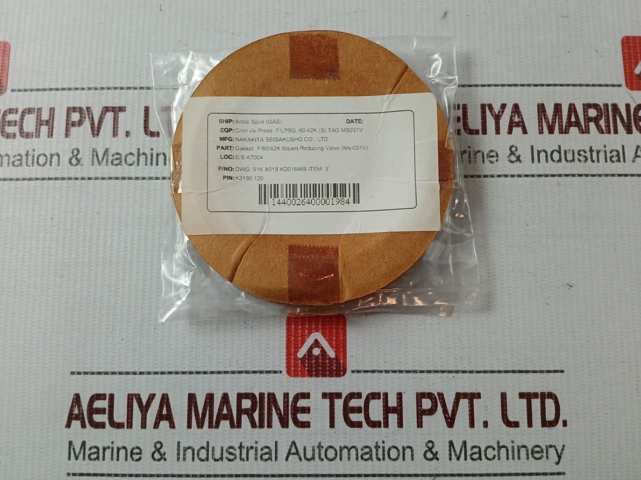 Nakakita K3180.130 Control Valve Gasket & Packing Steam Reducing Valve Kit