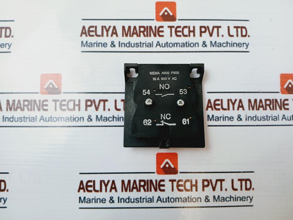 Nema A600 P600 Auxiliary Control Block 10A 600V Ac