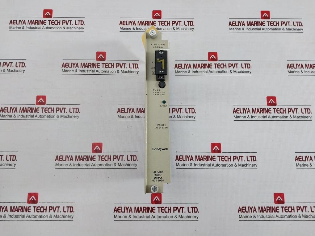 New 621-9934 I/O Rack Power Supply Input: 115/230 Vac By Honeywell