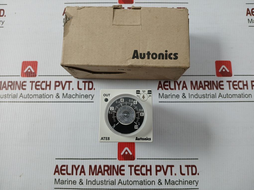New Ate8-41 Timer Module 1s-1h By Autonics 100-240vac-50/60hz