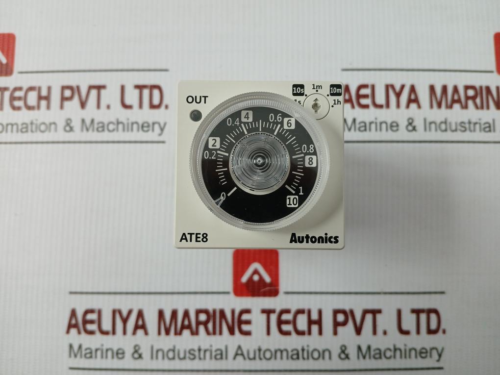 New Ate8-41 Timer Module 1s-1h By Autonics 100-240vac-50/60hz