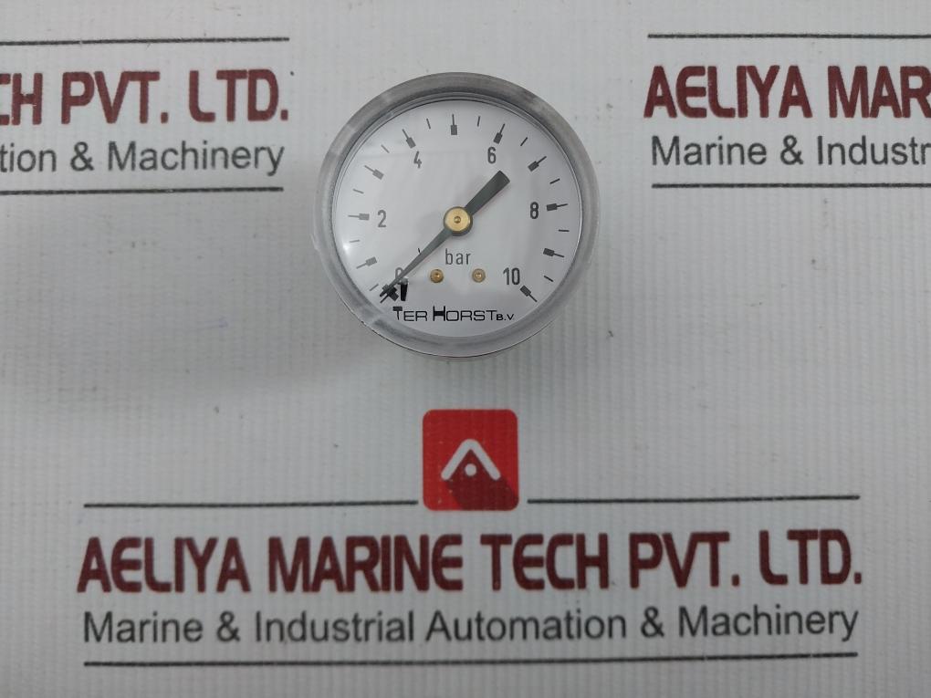 New Condition 0-10 Bar Ter Horst Pressure Gauge 90 Gm