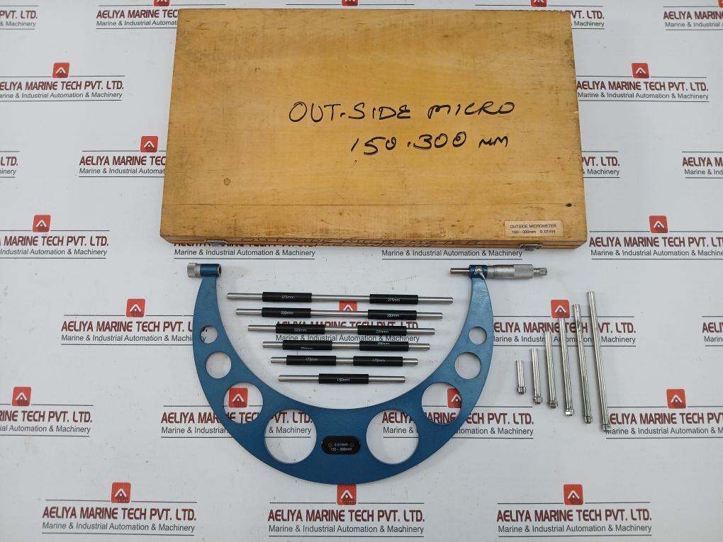 New Condition 150-300Mm Outside Micrometer Set