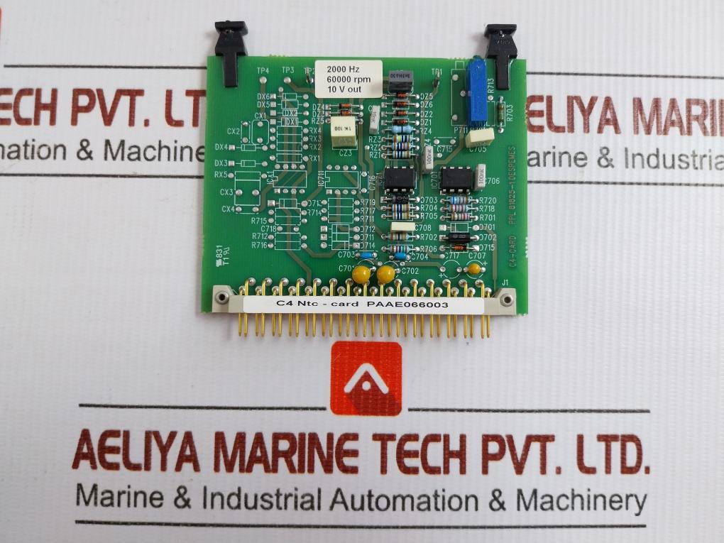 New Condition 2000hz 60000rpm C4 Ntc Pcb Card Part No.Paae066003 By Wartsila