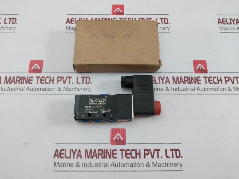 New Condition 4v210-08 Single Solenoid Valve 1.5-8 Kgf/Cm2 Airmax