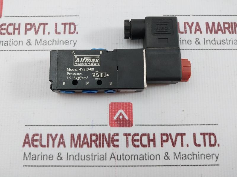 New Condition 4v210-08 Single Solenoid Valve 1.5-8 Kgf/Cm2 Airmax