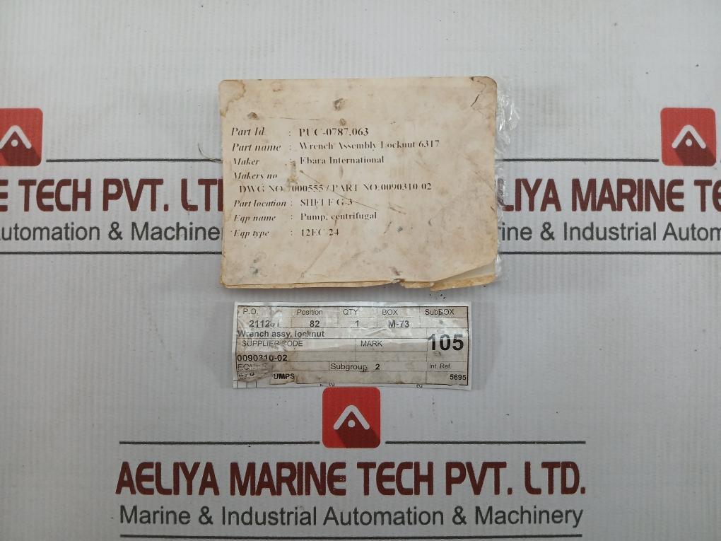 New Condition 90310-02c Locknut Wrench Assembly Brand In Ebara